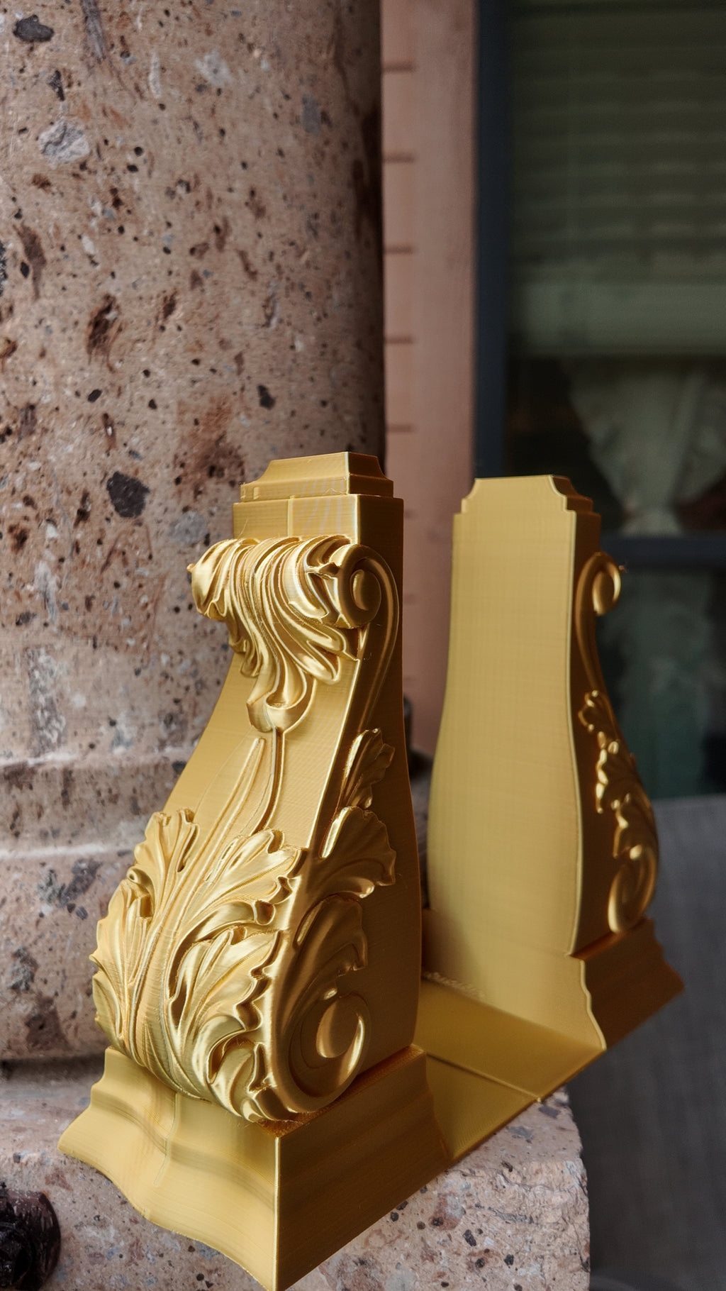 Set of 2 The Gilded Manor Ornamental Bookends