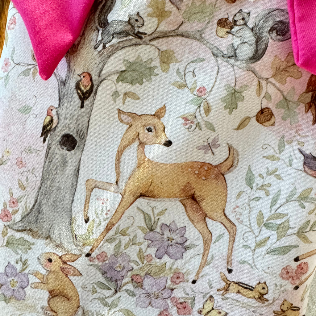 Enchanted Woodland Handmade Book Sleeve with Bow