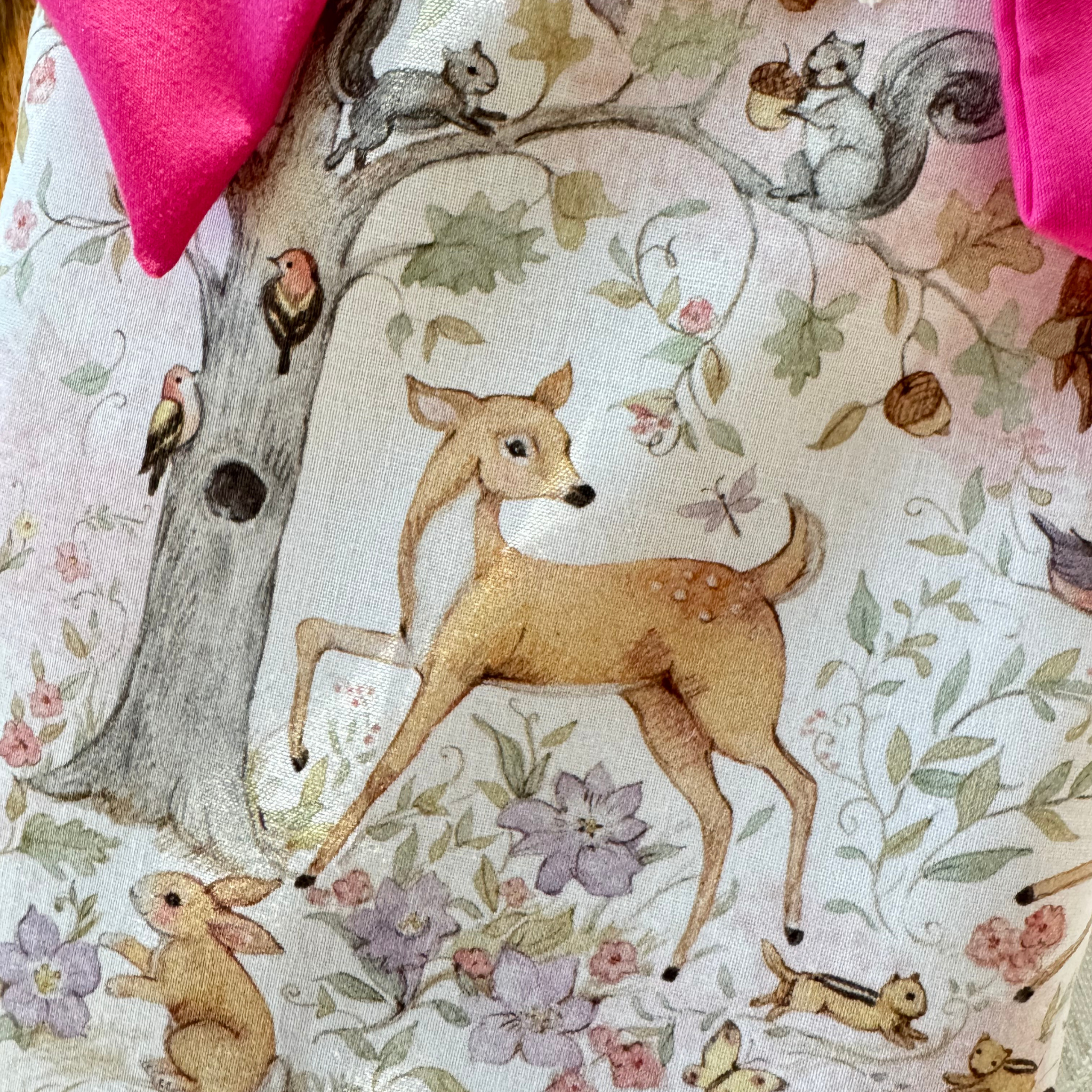 Enchanted Woodland Handmade Book Sleeve with Bow